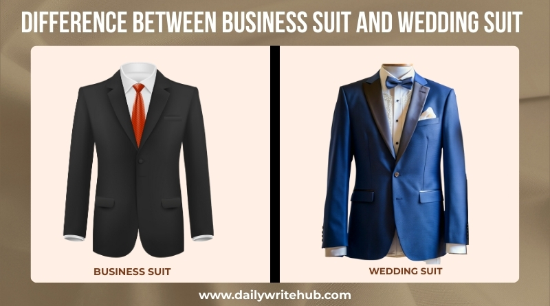 The Key Difference Between a Business Suit and a Wedding Suit
